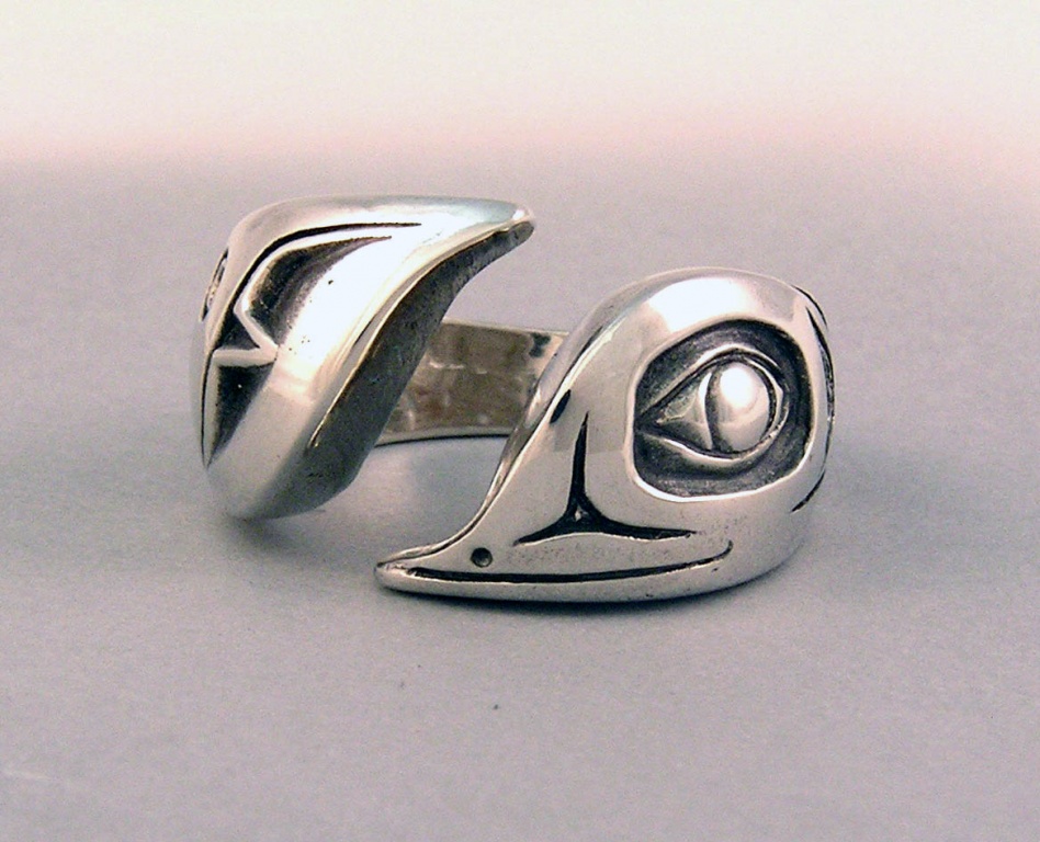 Cast Sterling Chickadee Selfsizer Ring