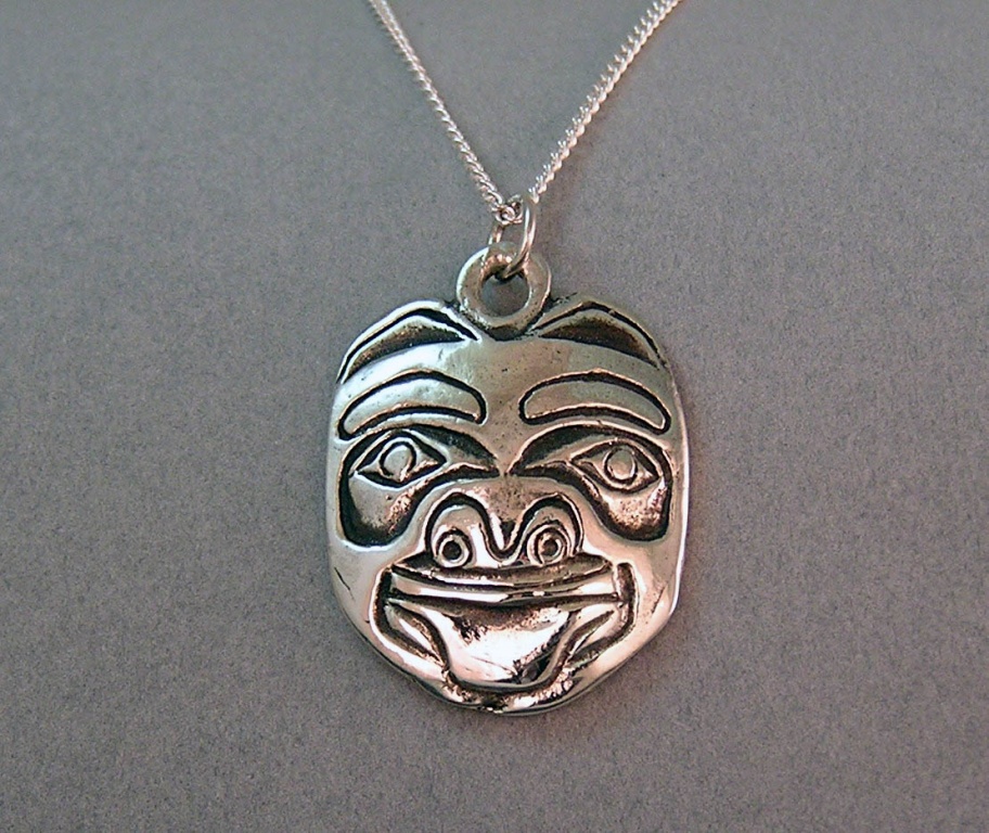 Cast Sterling Bear Pendant