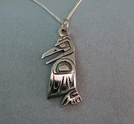 Walker-Goldsmiths-Lost-Wax-Cast-Sterling-Raven-Pendant-613-450x418