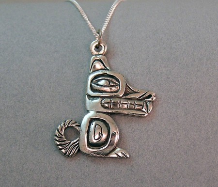Walker-Goldsmiths-Lost-Wax-Cast-Sterling-Wolf-Pendant-619-450x386